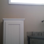 Picture shows upgraded Clerestory window above shower