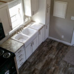 Image from loft. Linoleum flooring shown here is standard and is installed through the model.